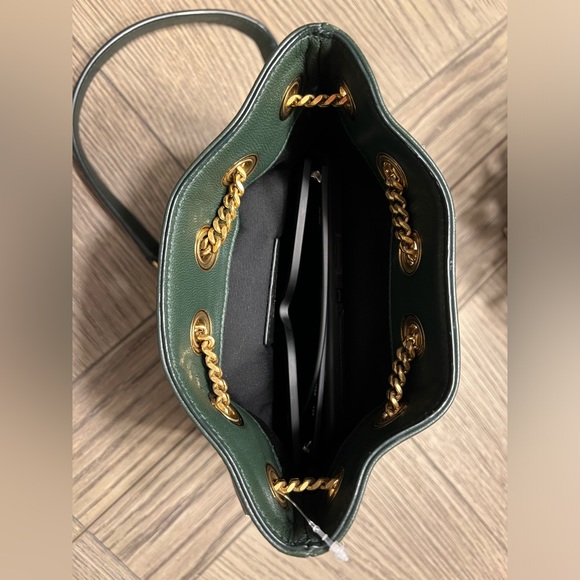 Saint Laurent Mini Joy Matelassé Leather Bucket Bag in 
Light Musk Green 1950$ - Picture 15 of 17